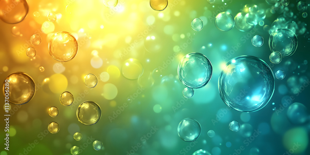 custom made wallpaper toronto digitalAbstract Colorful Background with Floating Transparent Bubbles