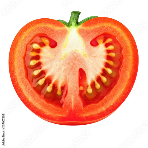 Wallpaper Mural Half a tomato isolated on transparent background png Torontodigital.ca