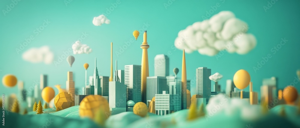 Obraz premium Global climate innovation in 2025 AI-powered solutions carbon capture international collaboration redefining sustainability modern environmental settings