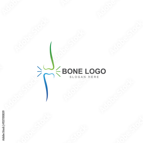 bone logo icon vector design