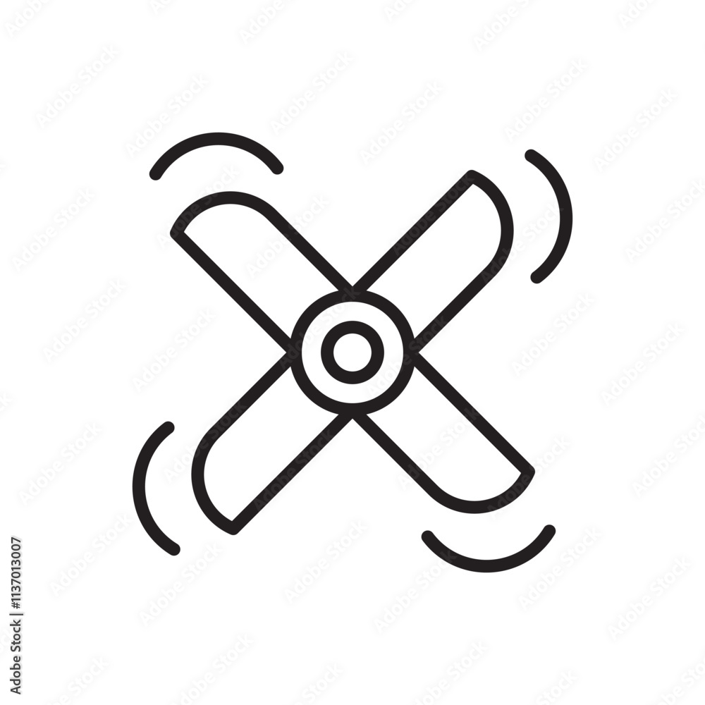 fan propeller machine turbine pulsator speed icon vector editable stroke eps fan propeller machine turbine pulsator speed icon vector editable stroke eps