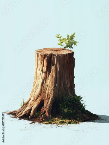 Pine stump background photo