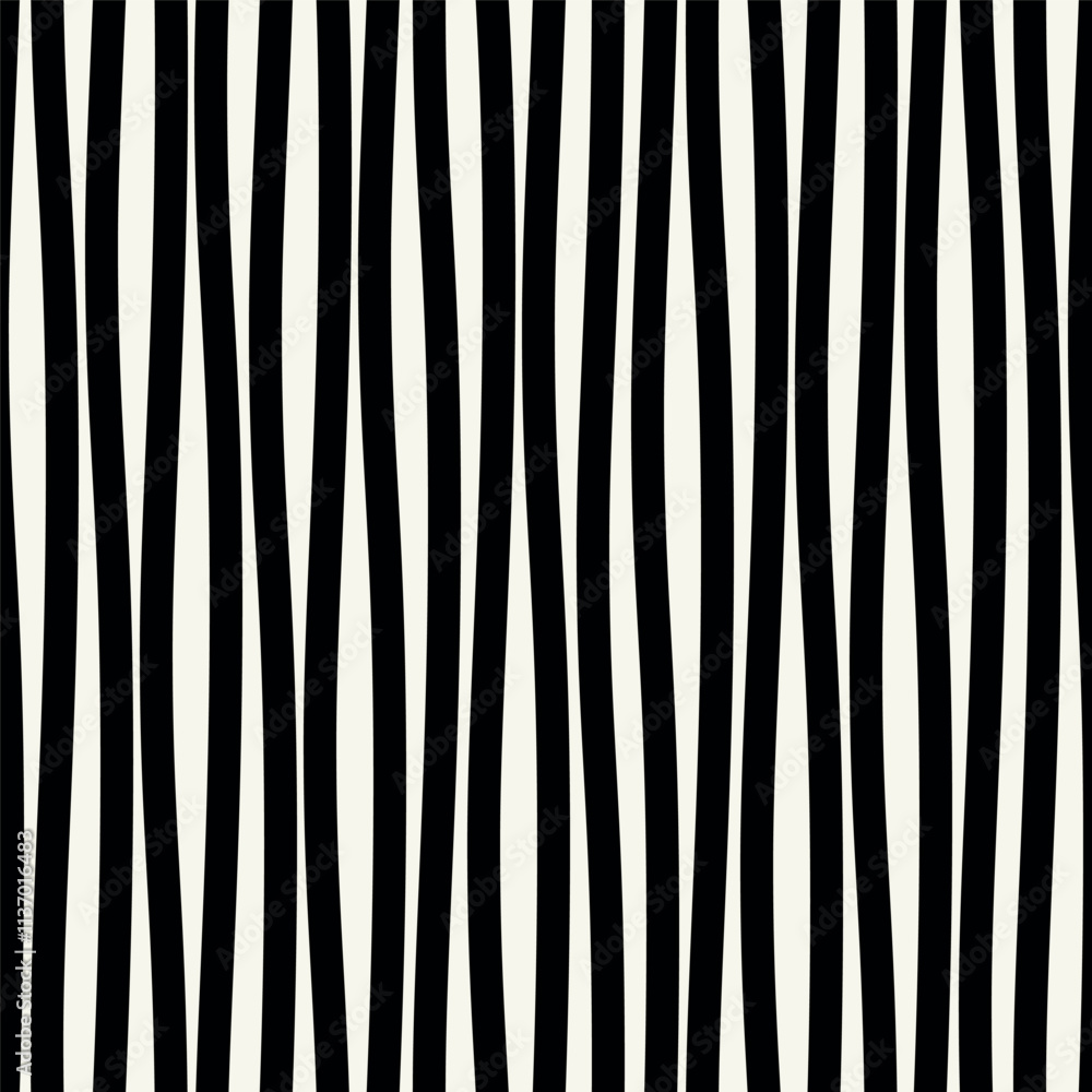 Vector seamless pattern. Striped rough abstract background. Minimalistic monochrome texture. Can be used as swatch for illustrator.