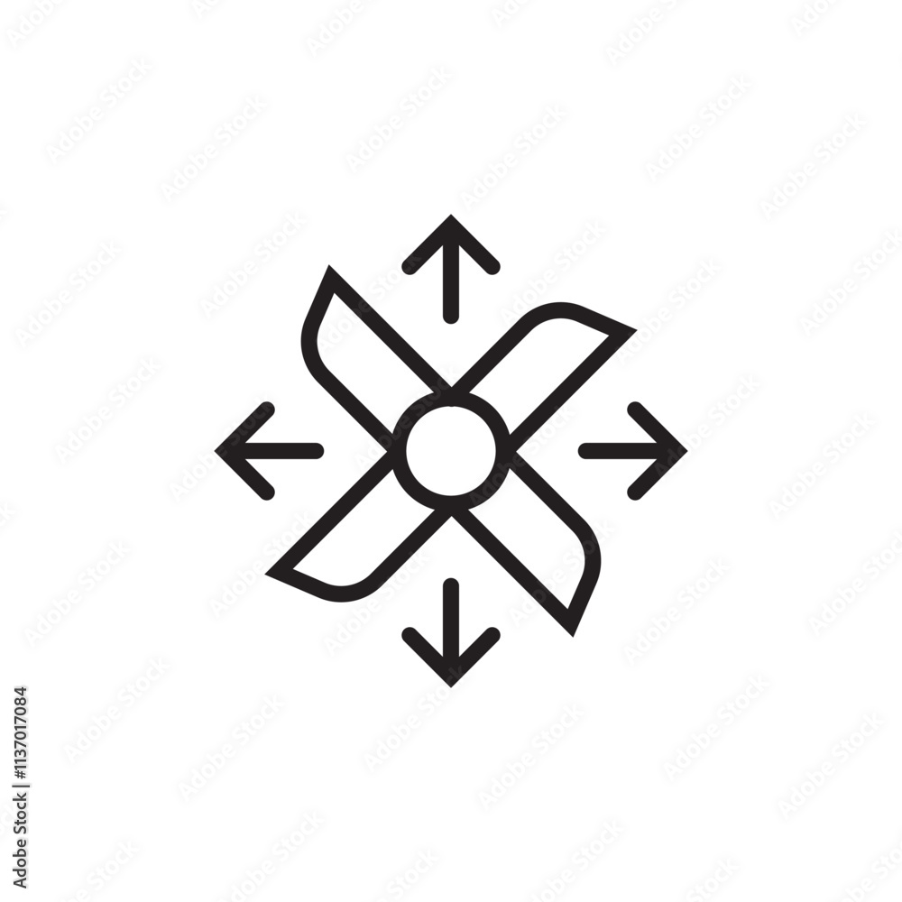 fan propeller machine turbine pulsator speed icon vector editable stroke eps fan propeller machine turbine pulsator speed icon vector editable stroke eps