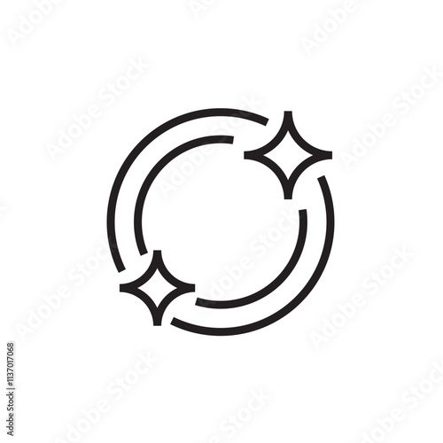 Dish clean washing icon outline editable stroke eps