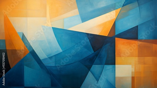 Fototapeta Naklejka Na Ścianę i Meble -  A photo of a modern abstract oil painting