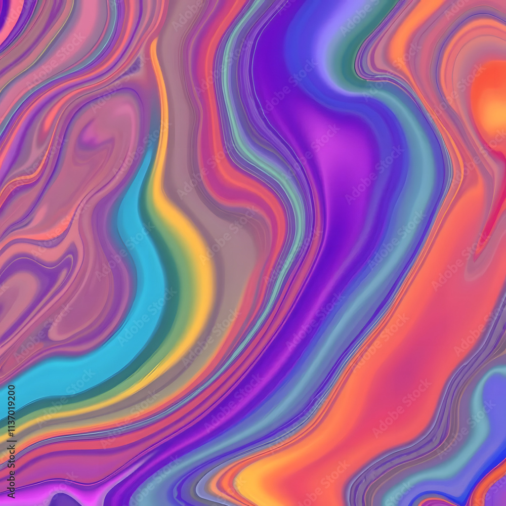 Obraz premium Colorful Abstract Pattern with Geometric Lines and Gradient Design