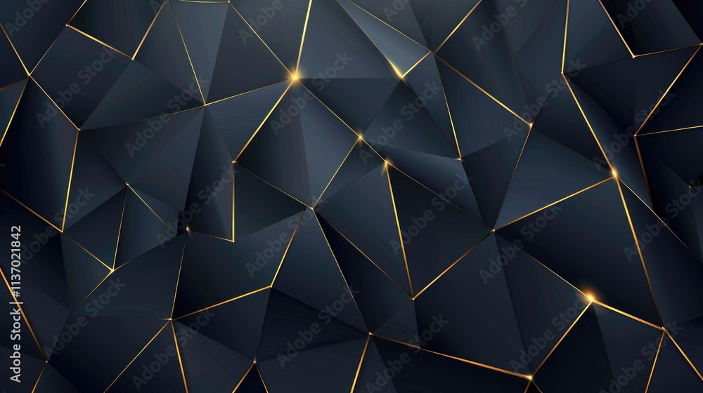 Abstract geometric pattern with dark tones and golden accents, ideal for backgrounds. Abstract geometric pattern with dark tones and golden accents, ideal for backgrounds.