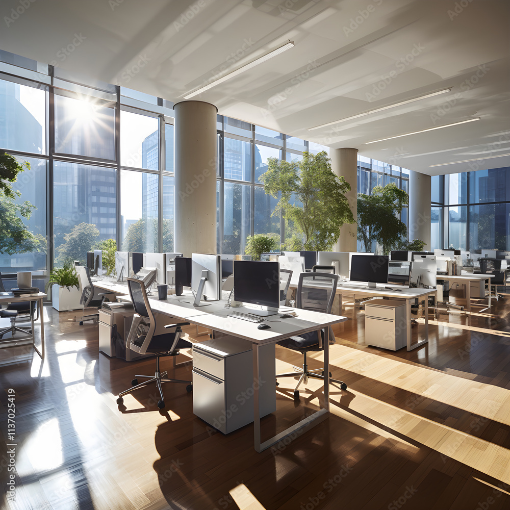 Modern Administration Office: A Vision of Efficiency and Professionalism in Business Spaces Modern Administration Office: A Vision of Efficiency and Professionalism in Business Spaces
