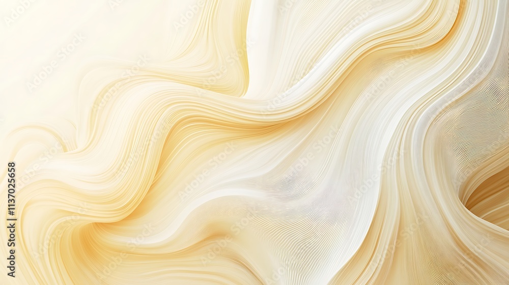 Abstract Beige and White Wavy Lines Design Abstract Beige and White Wavy Lines Design