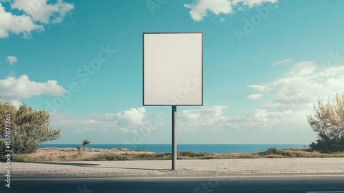 A post with a blank sign where important information is supposed to be displayed