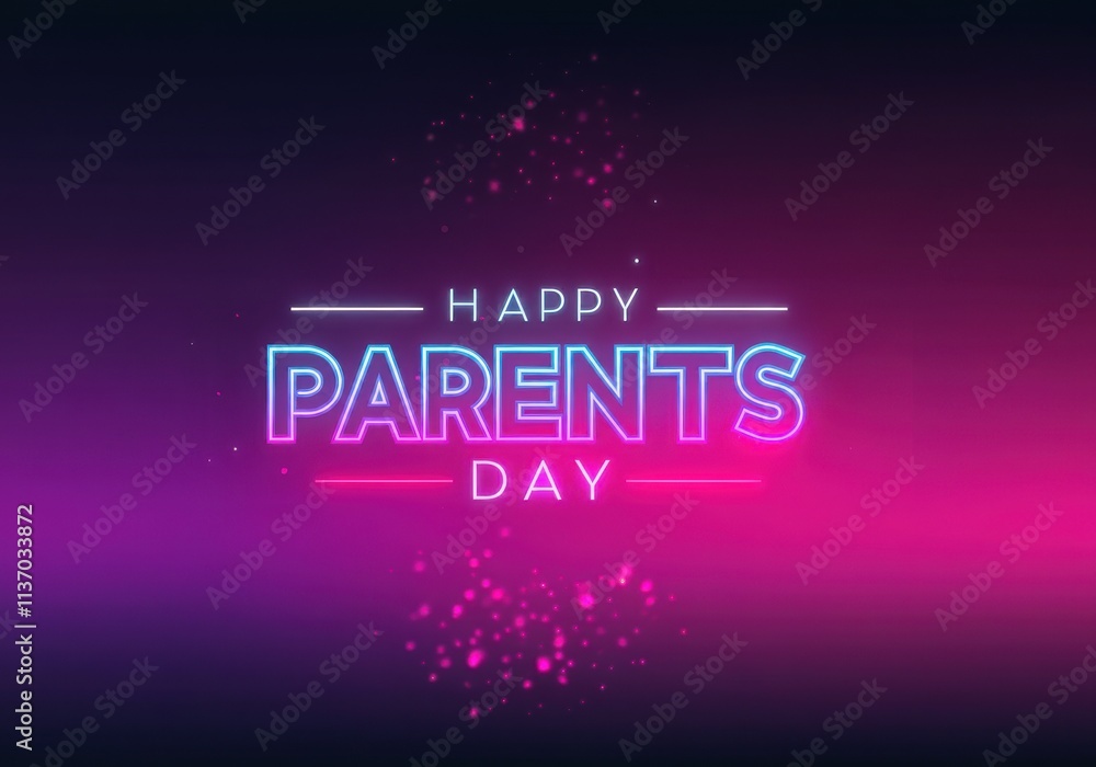 Greeting cards, posters and text inscriptions for Happy Parents' Day Greeting cards, posters and text inscriptions for Happy Parents' Day