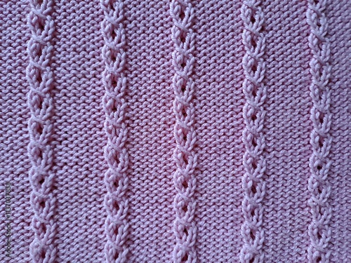 Canvas-taulu Elegant pink knitted fabric design pattern for textiles and crafts
