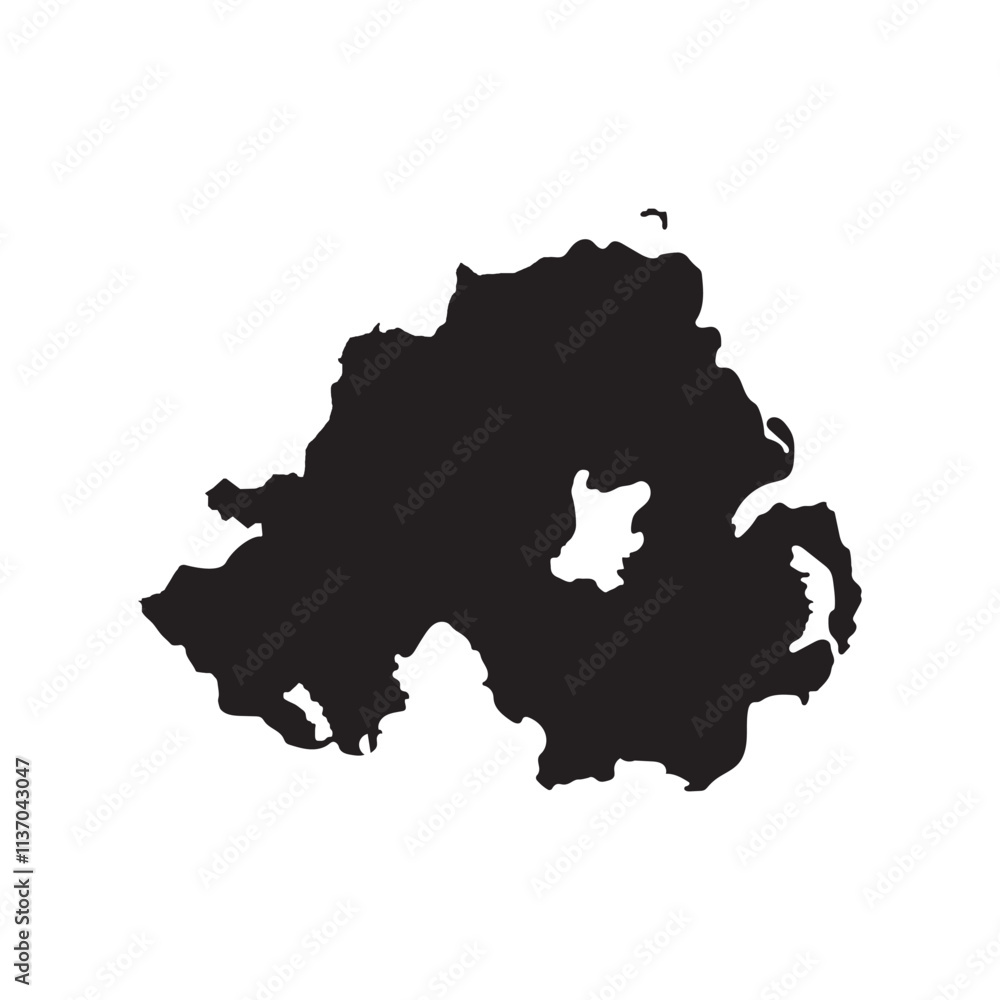 Obraz premium Northern Ireland Map Icon
