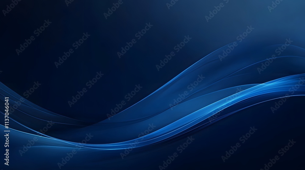 Abstract Blue Swirling Wave Design Background Abstract Blue Swirling Wave Design Background