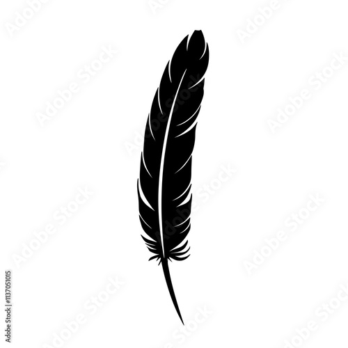 Maat Feather Hieroglyph Illustration