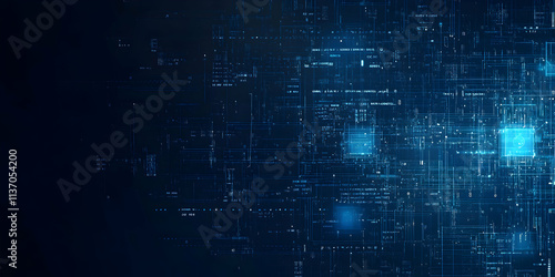 Abstract Digital Circuitry Background Image