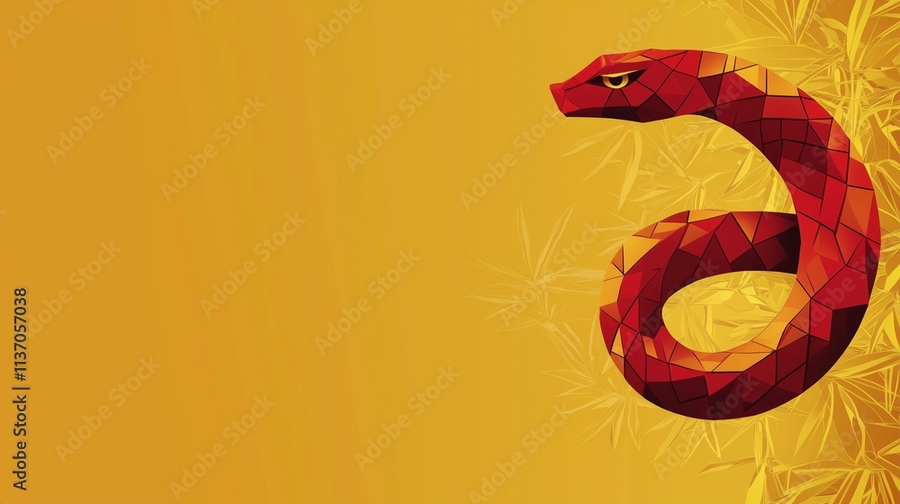 Obraz premium Chinese New Year 2025 Year of the Snake background