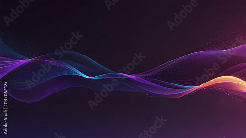 Abstrack colorfull purple gradient background image. Wide banner modern technology design	