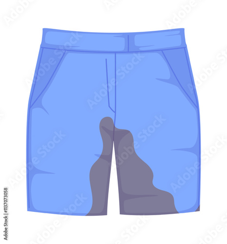 Dirty unwashed shirts vector illustration