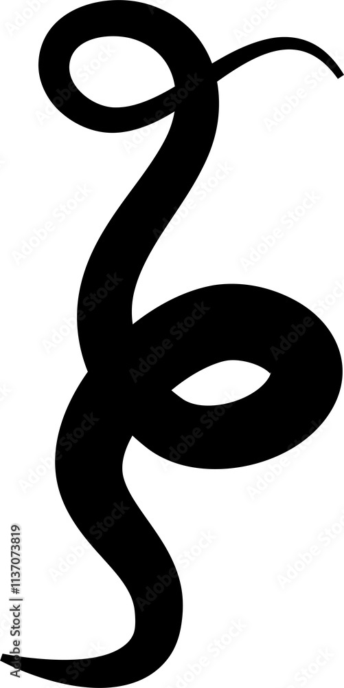 Fototapeta premium Bold curved lines. Elements for decoration