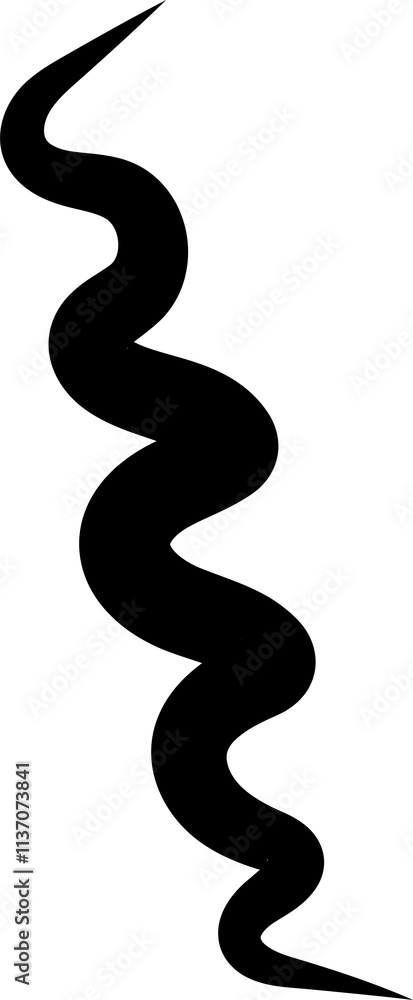 Bold curved lines. Elements for decoration Bold curved lines. Elements for decoration