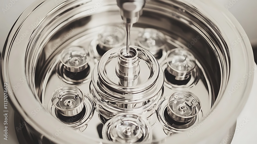 Stainless Steel Centrifuge Rotor Sample Preparation Stainless Steel Centrifuge Rotor Sample Preparation