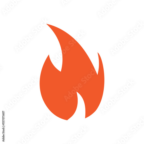 Fire logo design illustration and fire symbol