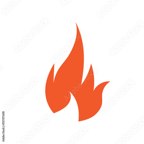 Fire logo design illustration and fire symbol