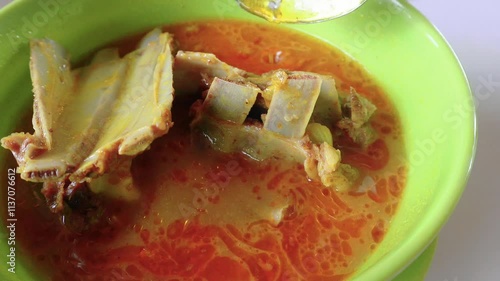 Goat Curry or Gulai Kambing is a traditional Indonesian goat curry soup, a rich and spicy type of food