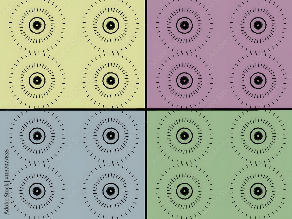 seamless pattern with circles and pastel background seamless pattern with circles and pastel background