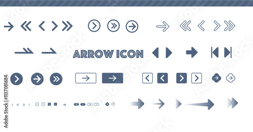 汎用性の高いシンプルな矢印アイコン,ラインを残してるものが多め,arrow,