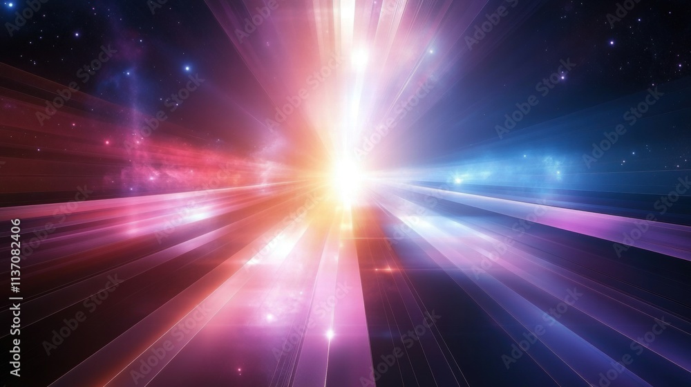 Cosmic Rays, Light Streaks, Abstract Background Cosmic Rays, Light Streaks, Abstract Background