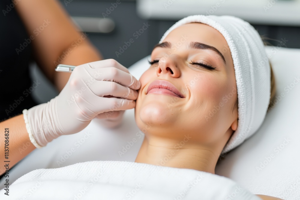 Professional Facial Treatment Session with Expert Hands for Relaxation and Beauty Enhancement Professional Facial Treatment Session with Expert Hands for Relaxation and Beauty Enhancement