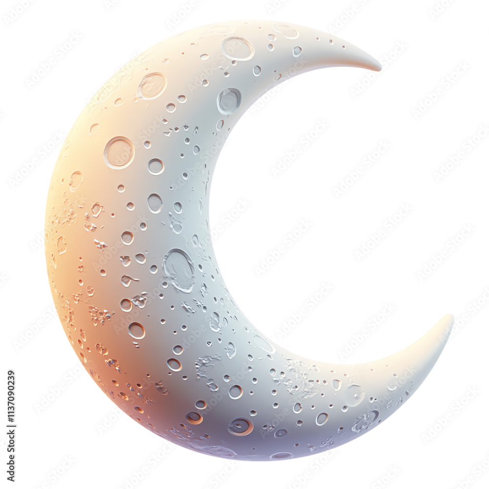 Crescent Moon, Celestial Design Crescent Moon, Celestial Design