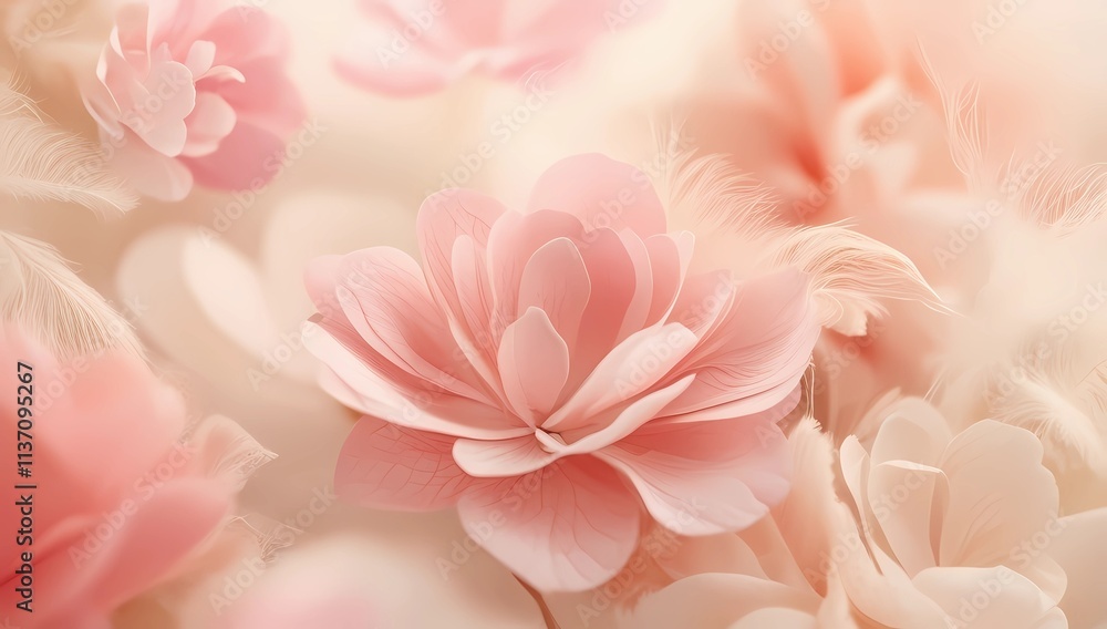 Soft Blurred Floral Background in Warm Pink, Coral, and Ivory Shades for Mother’s Day Soft Blurred Floral Background in Warm Pink, Coral, and Ivory Shades for Mother’s Day