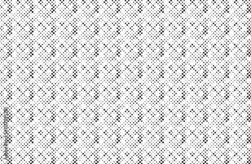 Radial halftone spotted gradient background. Dotted stains concentric texture with fading effect. Black and white circle shade wallpaper. Grunge rough vector. Monochrome geometric backdrop.