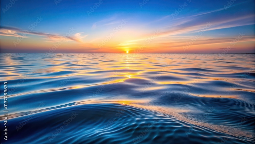 Gentle ripples on ocean surface at dawn , gentle ripples ocean Gentle ripples on ocean surface at dawn , gentle ripples ocean