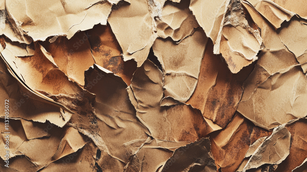Torn Paper Texture: Weathered, Aged, Earthy, Frayed, 3D Render Torn Paper Texture: Weathered, Aged, Earthy, Frayed, 3D Render