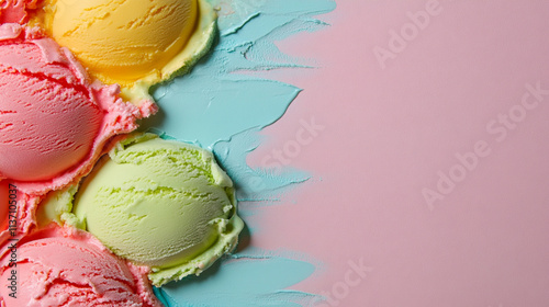 ice cream in rainbow colors, pattern --ar 16:9 --personalize 4ok3b7l --v 6.1 Job ID: 254065b2-164e-4edf-bc2c-8299c7ab68ab photo