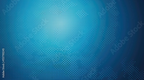 A blue abstract background with a dotted world map design for digital use.
