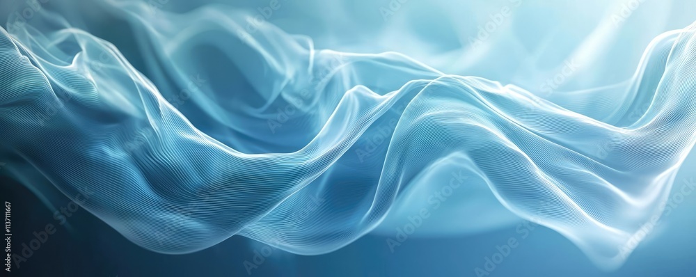 Weather forecast concept. Elegant blue smoke waves creating a serene and tranquil atmosphere with soft curves. Weather forecast concept. Elegant blue smoke waves creating a serene and tranquil atmosphere with soft curves.