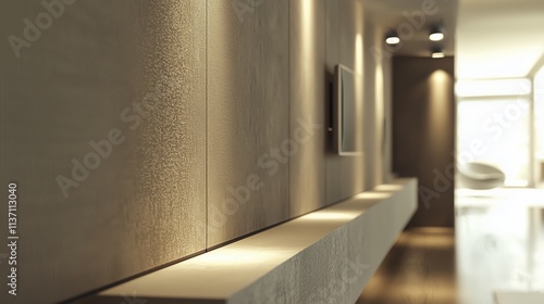 Elegant interior design featuring mocha mousse texture modern living space contemporary aesthetic natural light