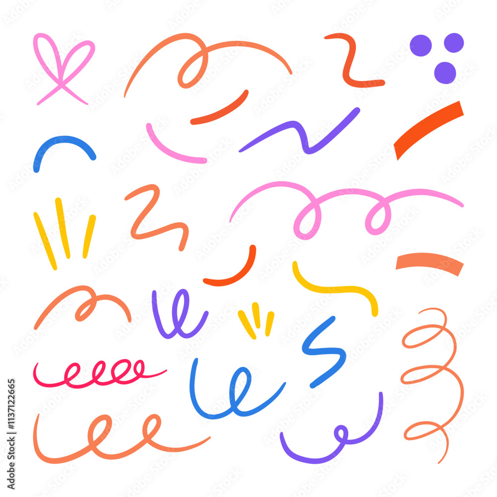 Abstract Line Art Collection Spirals Waves. A hand-drawn abstract line art elements, featuring playful spirals, loops, wavy lines, and creative shapes for modern patterns and graphic compositions Abstract Line Art Collection Spirals Waves. A hand-drawn abstract line art elements, featuring playful spirals, loops, wavy lines, and creative shapes for modern patterns and graphic compositions
