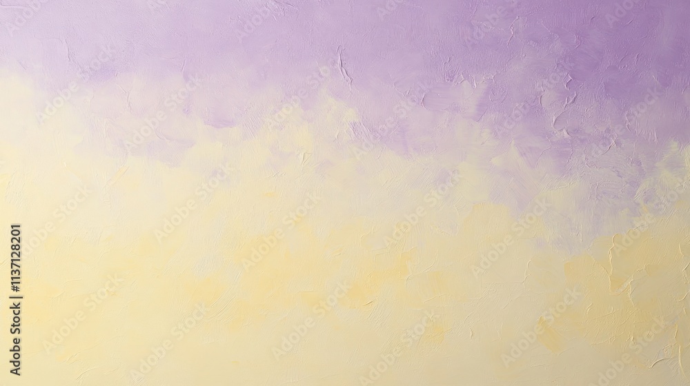 Obraz premium Abstract Pastel Painting Yellow and Purple Hues