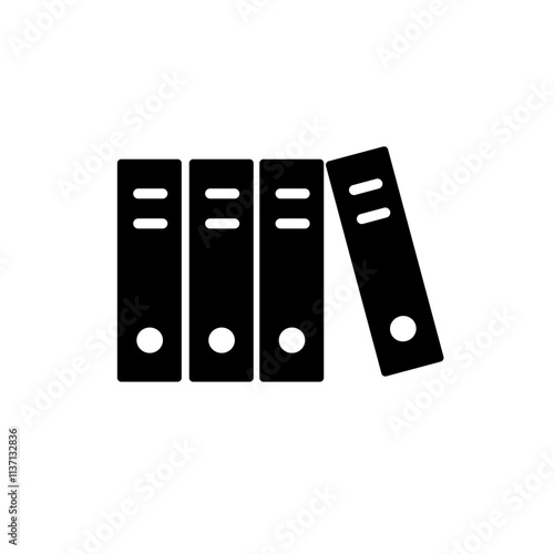 binder file vector stationery icon