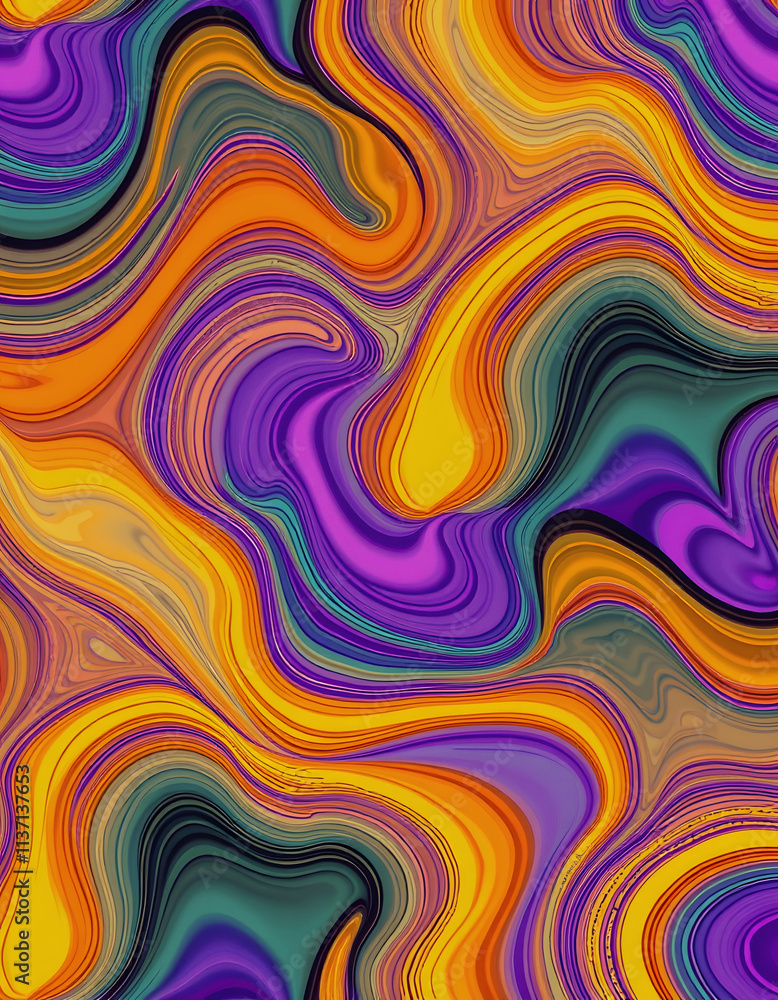 Seamless psychedelic wave pattern background texture, clipart style, with white tones Seamless psychedelic wave pattern background texture, clipart style, with white tones