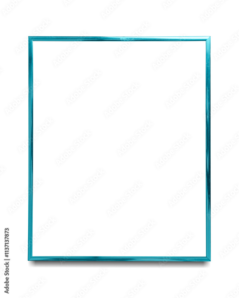 Blue photo frame mockup Blue photo frame mockup