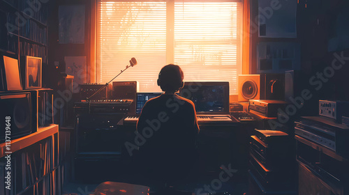 Wallpaper Mural Lo-Fi music picture The background that goes well with the lo-fi music genre Generative AI	
 Torontodigital.ca