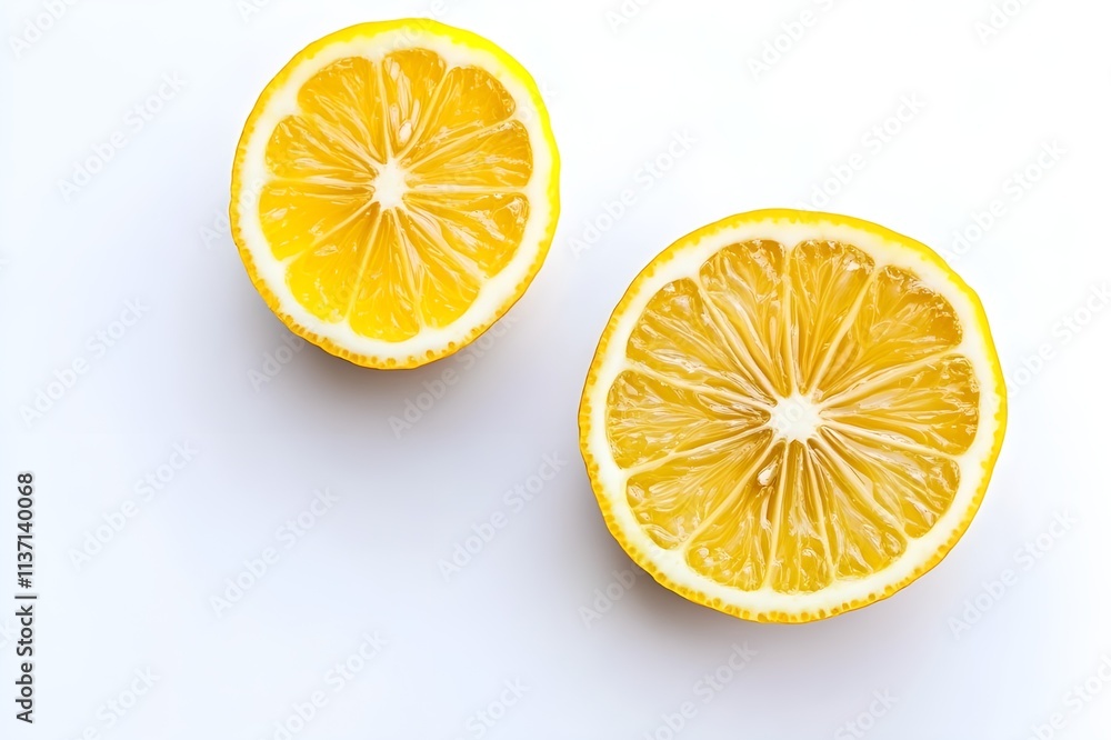 Lemon Isolated on White Background. Lemon Isolated on White Background.